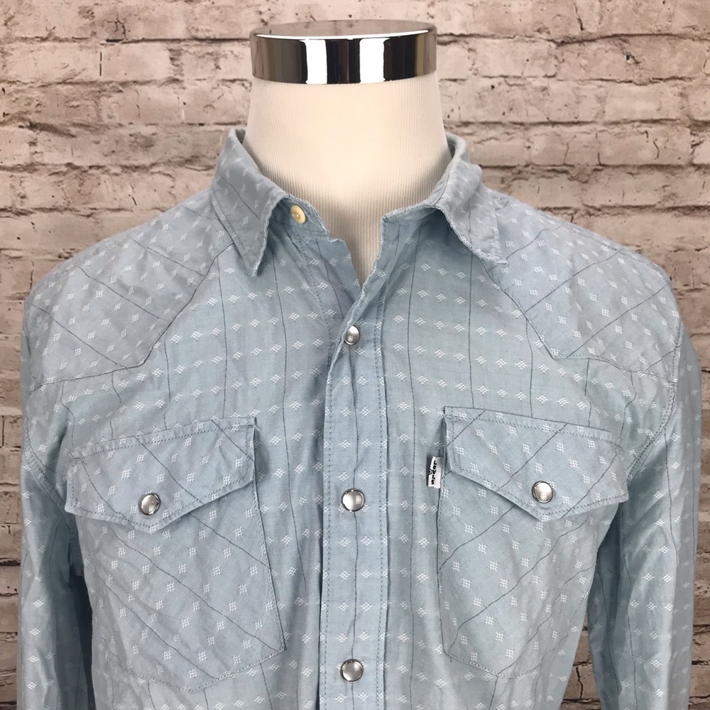Levi’s Slim Fit Western Pearl Snap Button Shirt